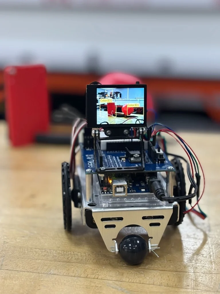 ShieldBot robot and HuskyLens AI camera
